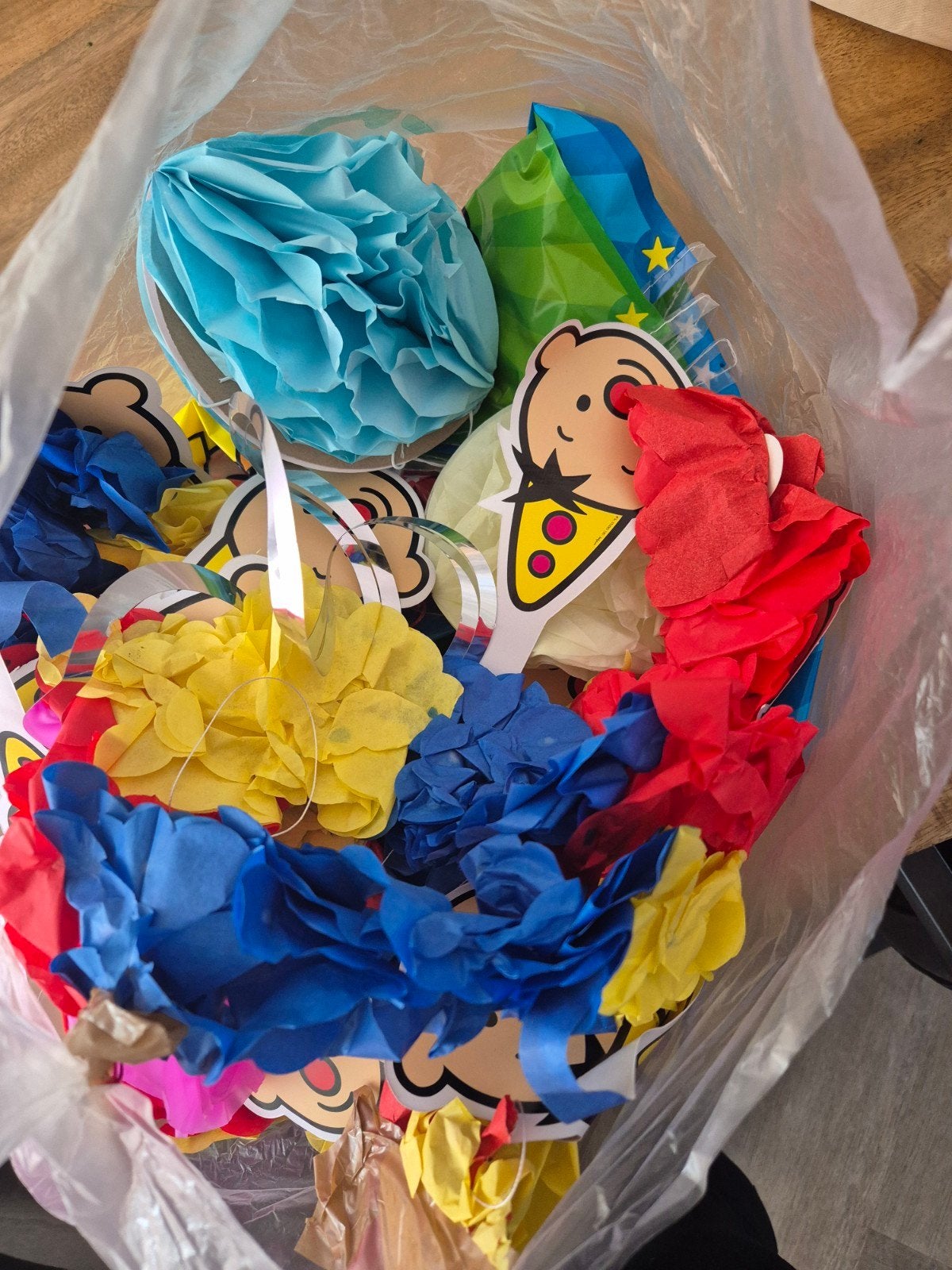 bumba feestversiering en decoratie voor verjaardag of carnav, Ophalen of Verzenden, Gebruikt, Versiering, Verjaardag