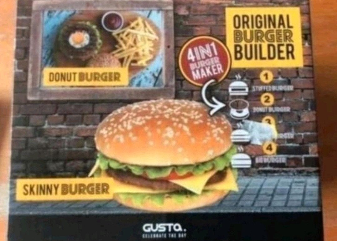 Gusta burger maker 4 in 1, Ophalen of Verzenden, Zo goed als nieuw