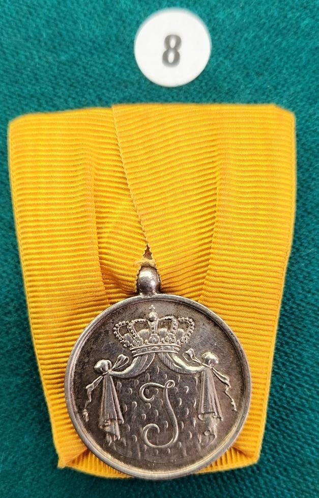 Medaille TD zilver Juliana  KL 8, Ophalen of Verzenden, Landmacht, Nederland, Lintje, Medaille of Wings