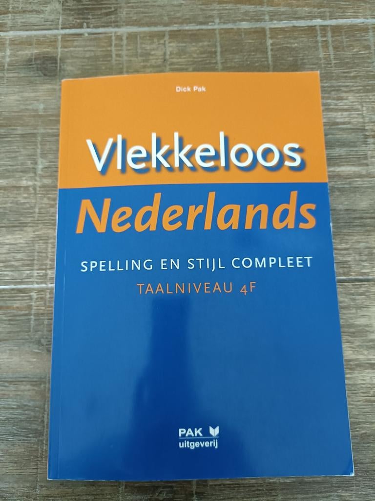 Vlekkeloos Nederlands: Spelling en Stijl Compleet Taal 4F, Ophalen of Verzenden, Zo goed als nieuw, MBO, Alpha