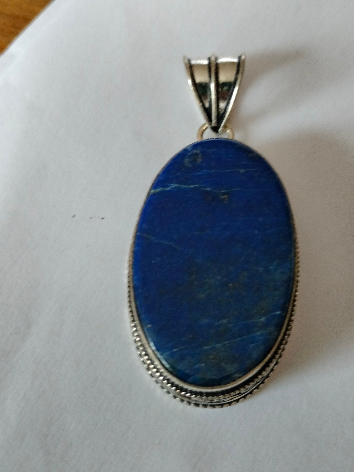 zilveren hanger met Lapis lazuli, Overige voorstellingen, Nieuw, Met edelsteen, Zilver