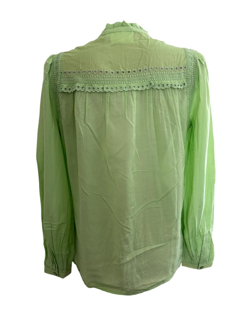 Fabienne Chapot blouse S, Ophalen of Verzenden, Zo goed als nieuw, Groen