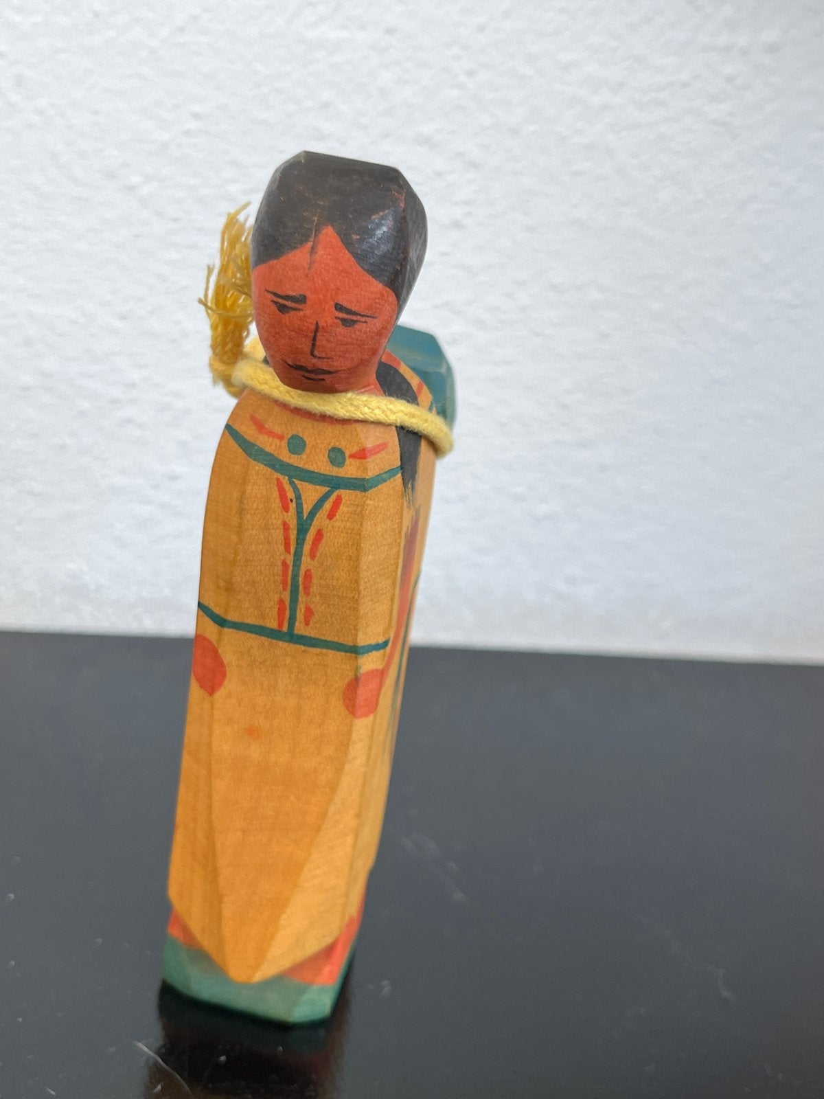 Vintage Ostheimer Indianen Vrouw met Baby Houten Figuur, Ophalen of Verzenden, Gebruikt