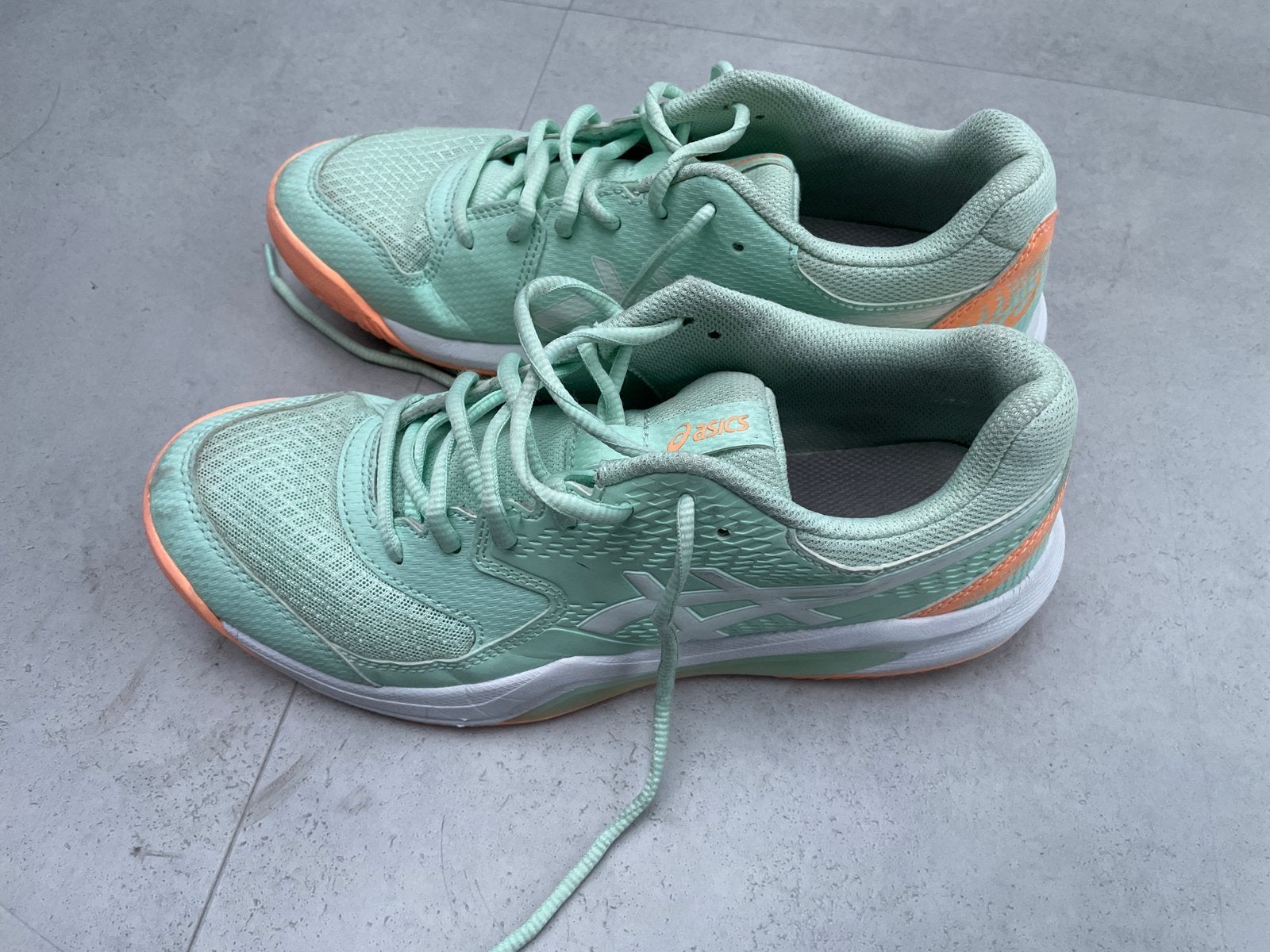 Asics dames sneakers - Zo goed als nieuw, Ophalen of Verzenden, Zo goed als nieuw, Groen, Sneakers of Gympen