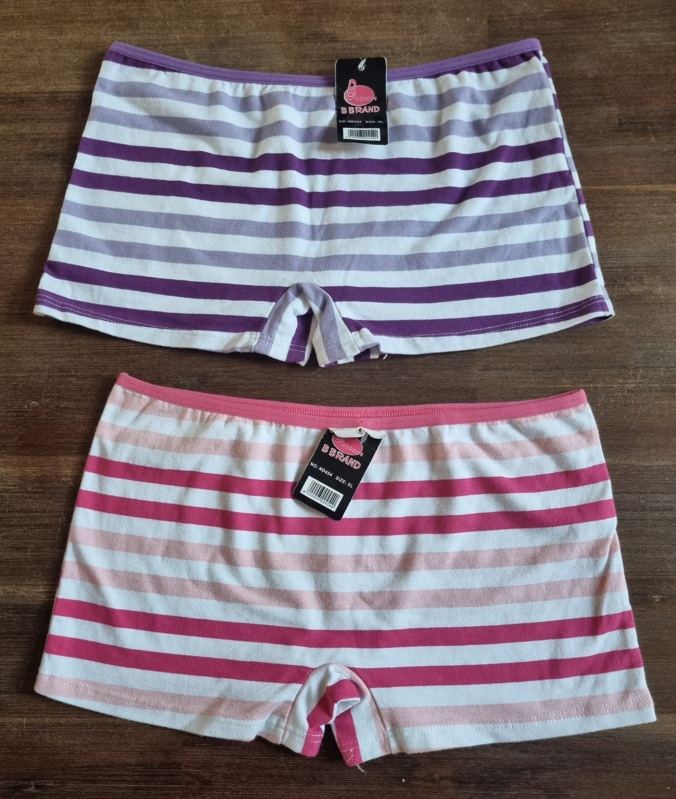 2x NIEUWE Dames Boxershorts XL - B.BRAND gestreept, Kleding | Dames, Ondergoed en Lingerie, B.Brand, Ophalen of Verzenden, Overige kleuren