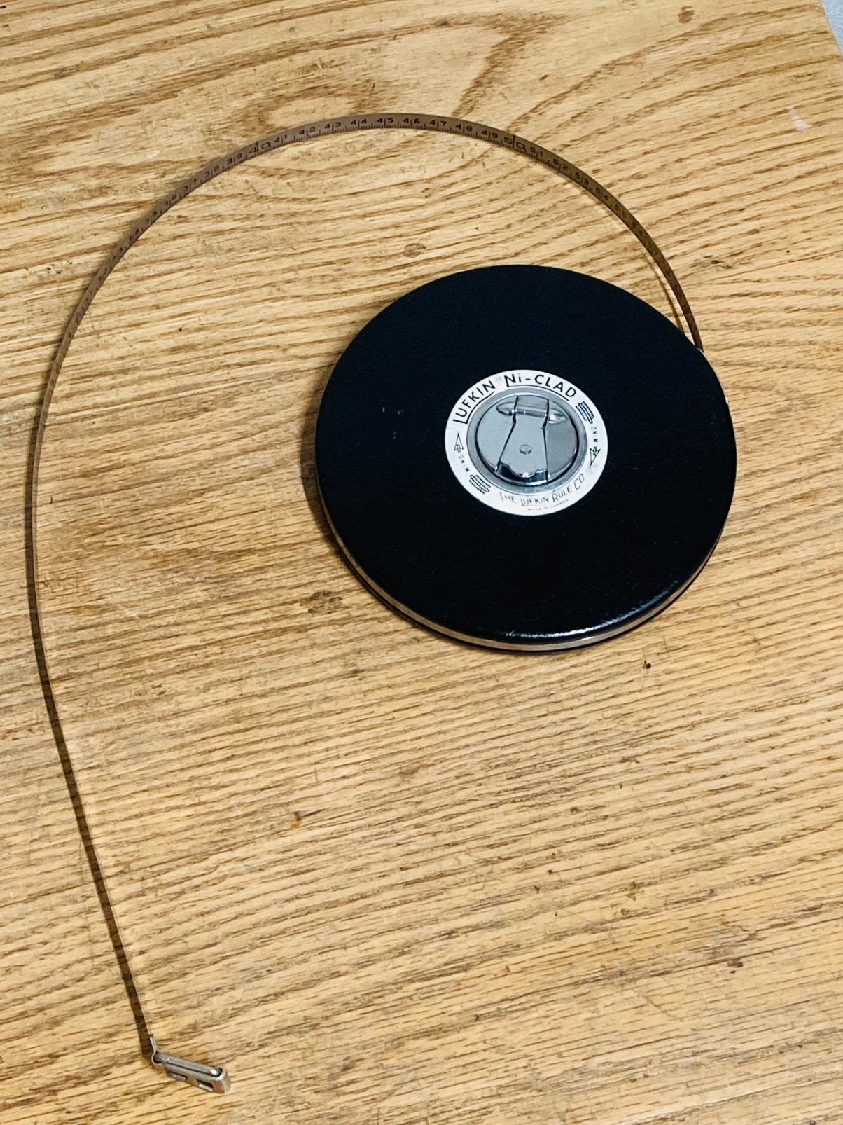 Stalen rolbandmaat 50 meter meetlint, Ophalen of Verzenden, Zo goed als nieuw