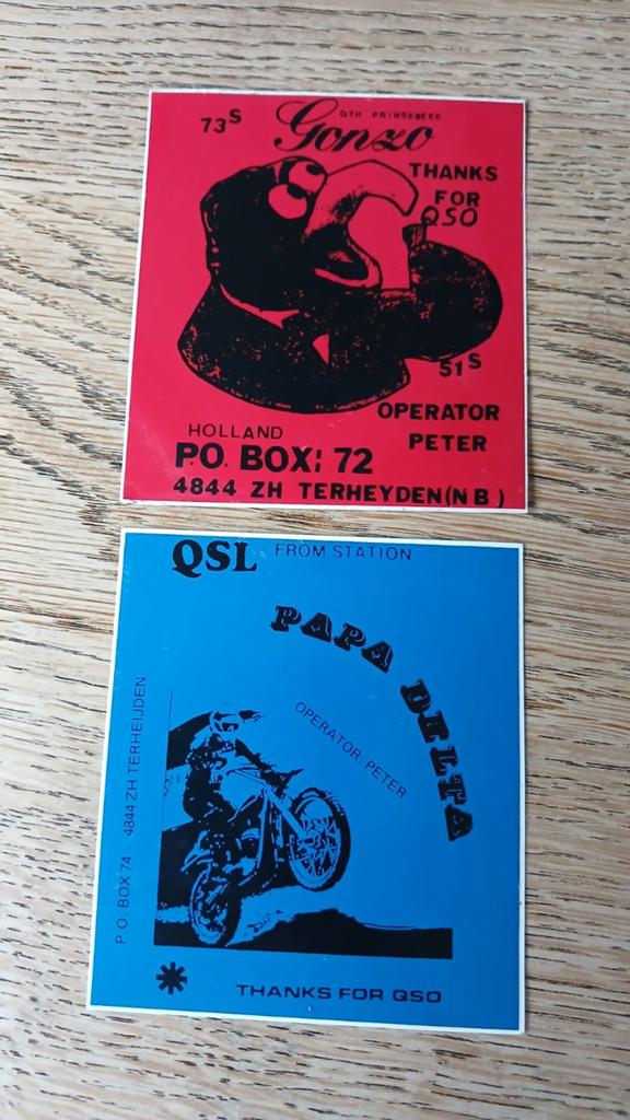 Sticker piraat zender Gonzo/Papa Delta (Peter) TERHEIJDEN, Ophalen of Verzenden, Zo goed als nieuw