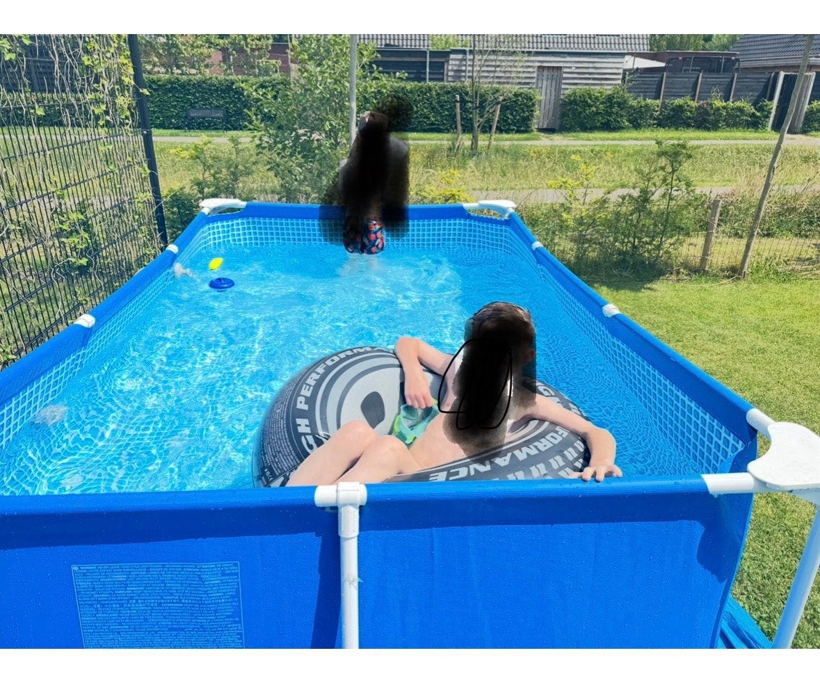 Mooi intex zwembad, Ophalen, Minder dan 80 cm, Zo goed als nieuw, Opzetzwembad