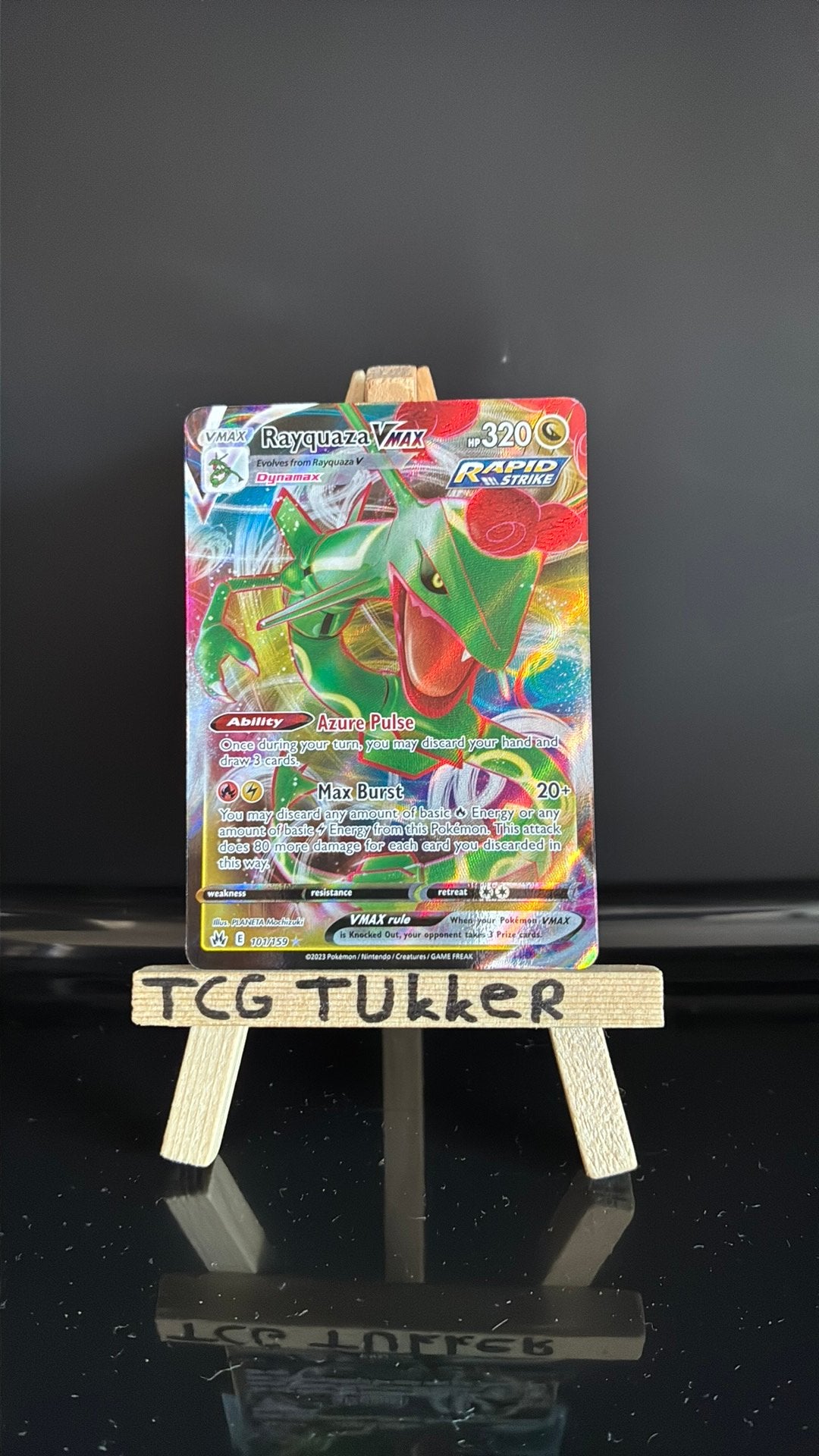 Rayquaza VMAX 101/159 crown zenith, Ophalen of Verzenden, Zo goed als nieuw