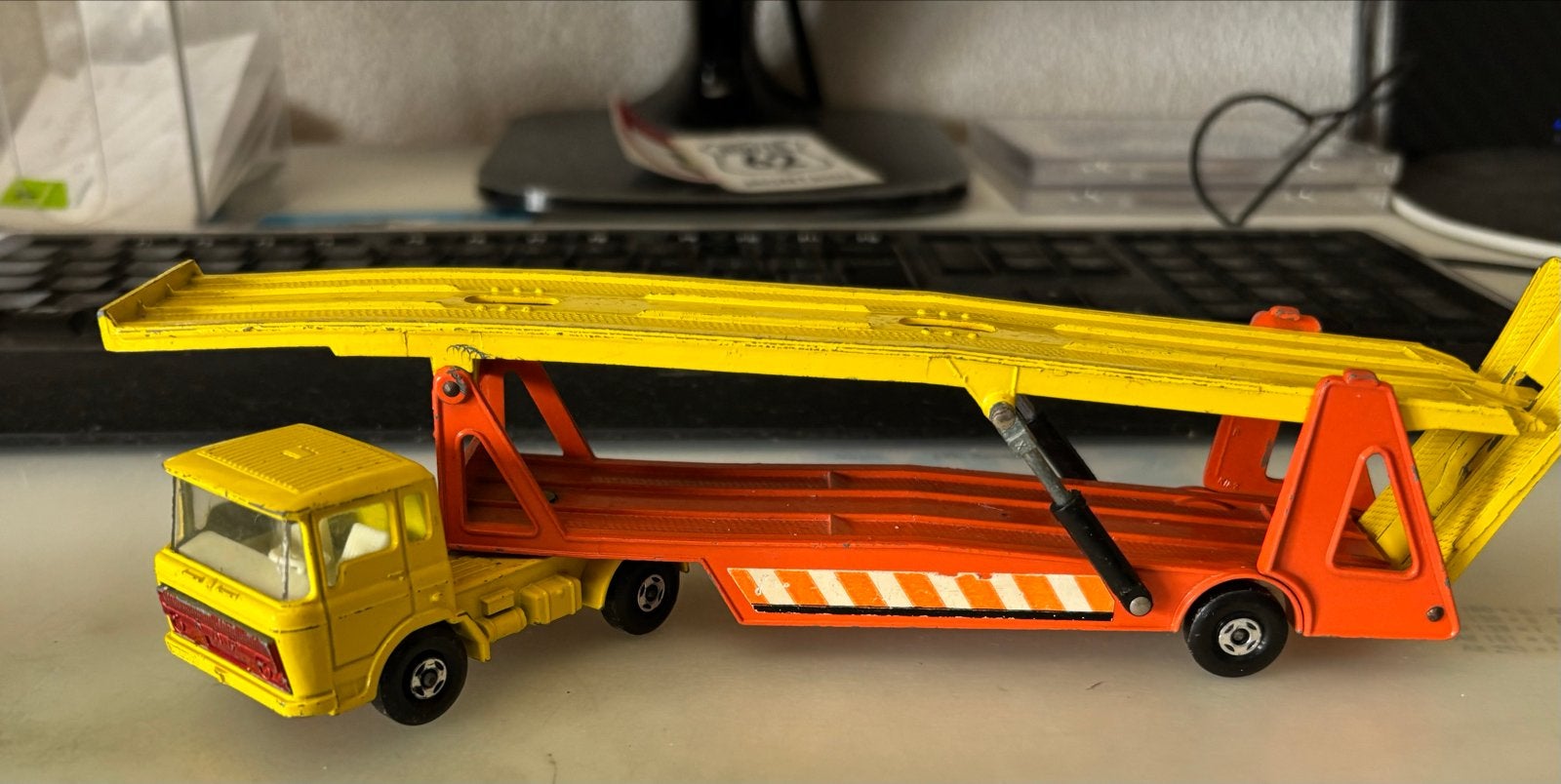 Matchbox Super Kings DAF Transporter K-10 1970, Ophalen, Gebruikt