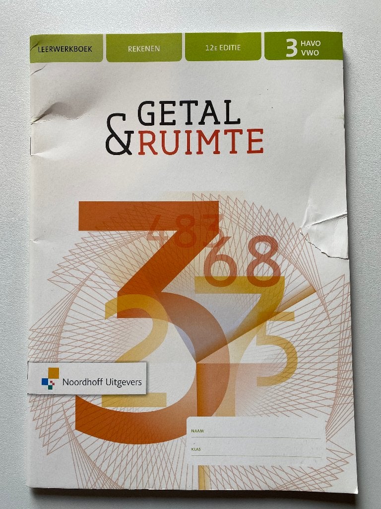Rekenen Leerwerkboek 3 HAVO / VWO, Boeken, Schoolboeken, Ophalen of Verzenden, Zo goed als nieuw, VWO, Noordhoff Uitgevers