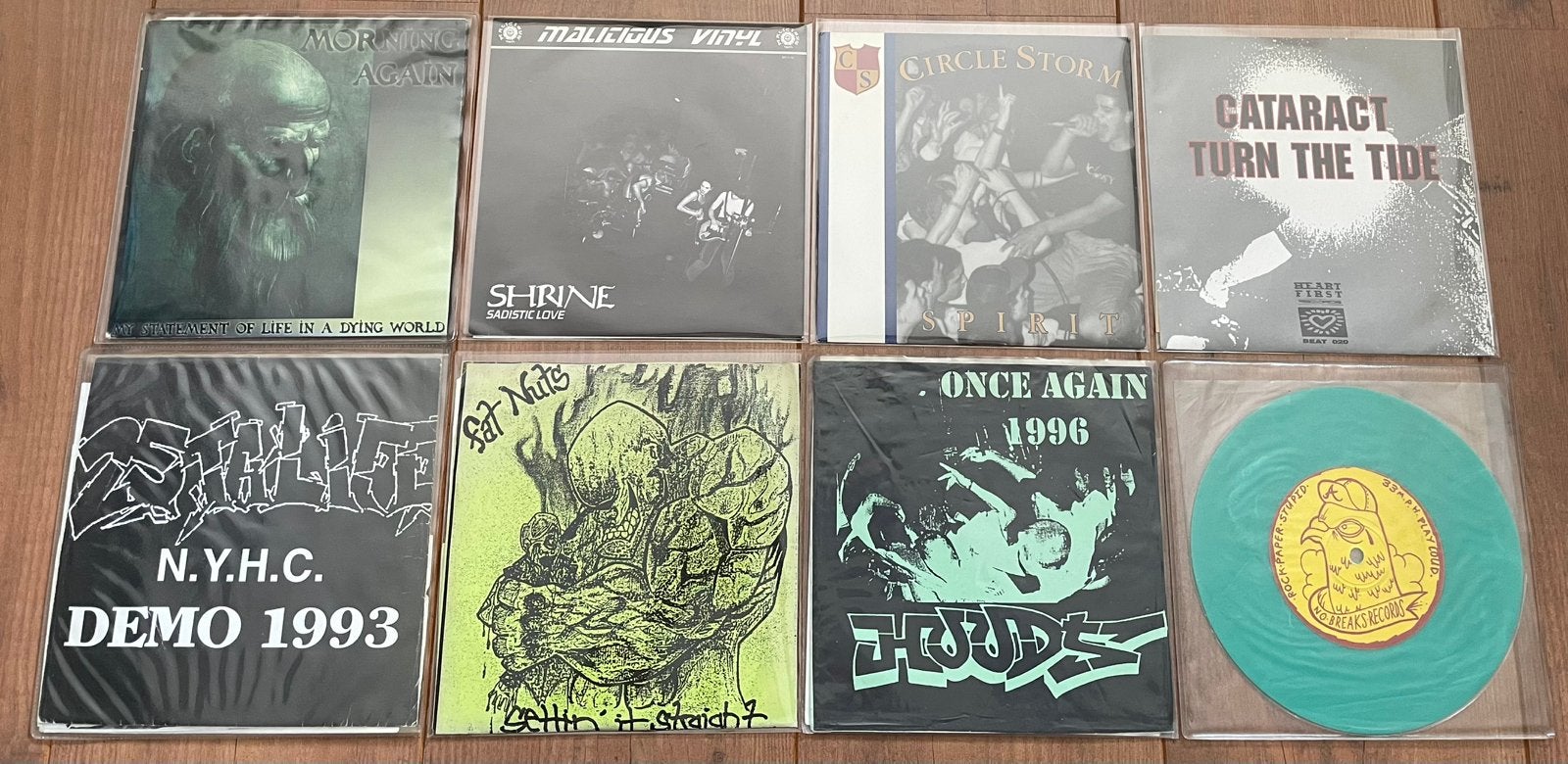 Lot of 8 hardcore / punk singles from the 90s / EXCELLENT, Cd's en Dvd's, Vinyl Singles, Beschermende buitenhoes, Ophalen of Verzenden