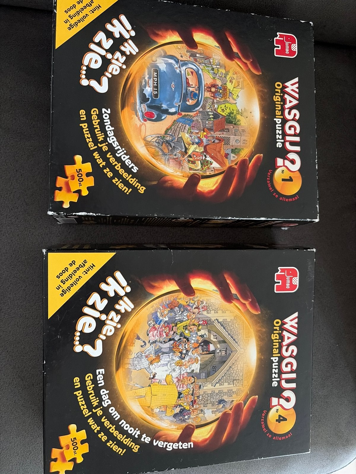 Wasgij Original Puzzels  nummer 1 en nummer 4- 500 stukjes, Ophalen, Minder dan 500 stukjes, Gebruikt, Legpuzzel