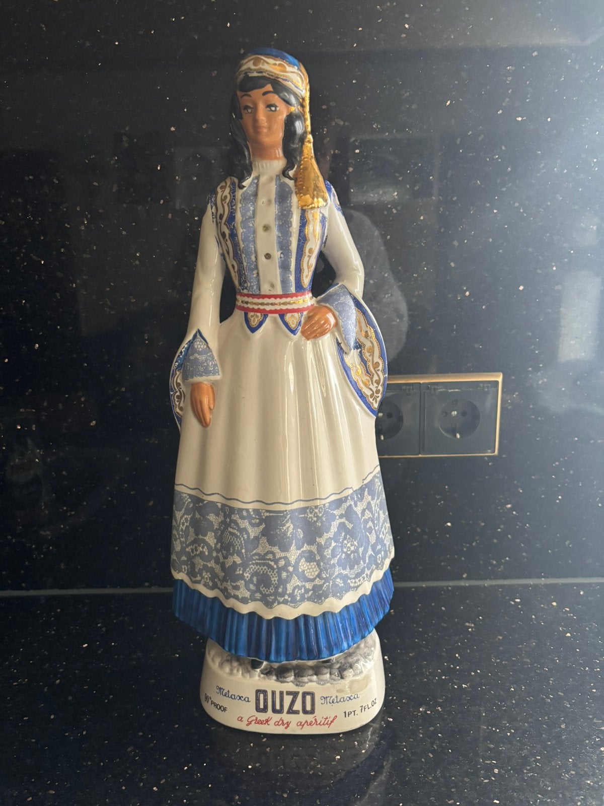 Vintage fles ouzo metaxa, Ophalen, Gebruikt