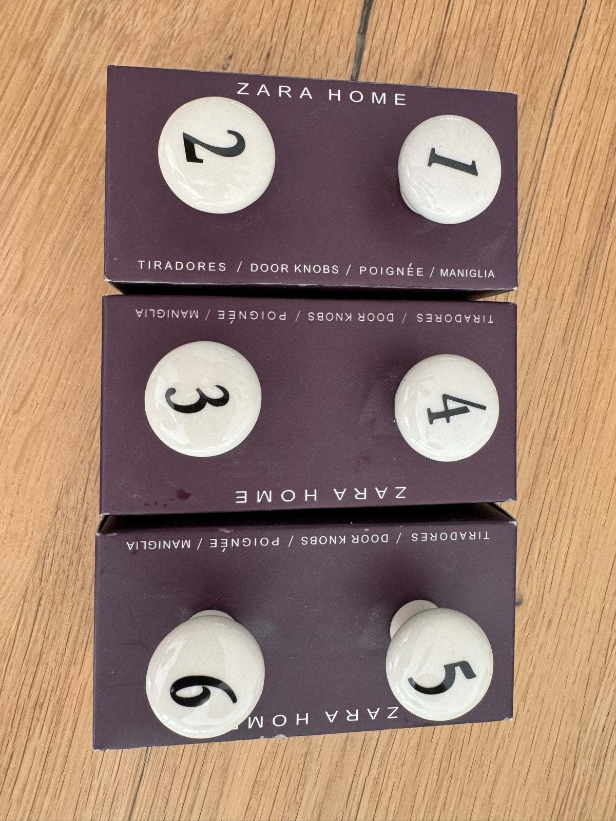 Zara Home Porseleinen Deurknoppen - Nieuw (6 stuks), Ophalen of Verzenden, Nieuw, Wit, Steen/keramiek