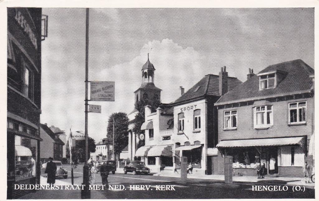 GA1697 Hengelo Overijssel Deldenschestraat ned herv kerk 69, Verzenden, 1960 tot 1980, Ongelopen, Overijssel