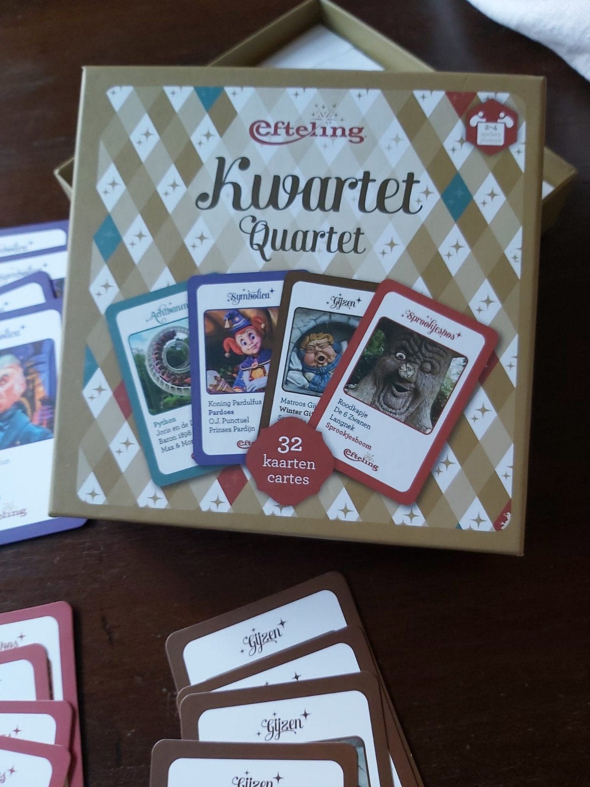 Efteling Kwintet Kaartspel - Zo goed als nieuw, Drie of vier spelers, Ophalen of Verzenden, Zo goed als nieuw, Efteling