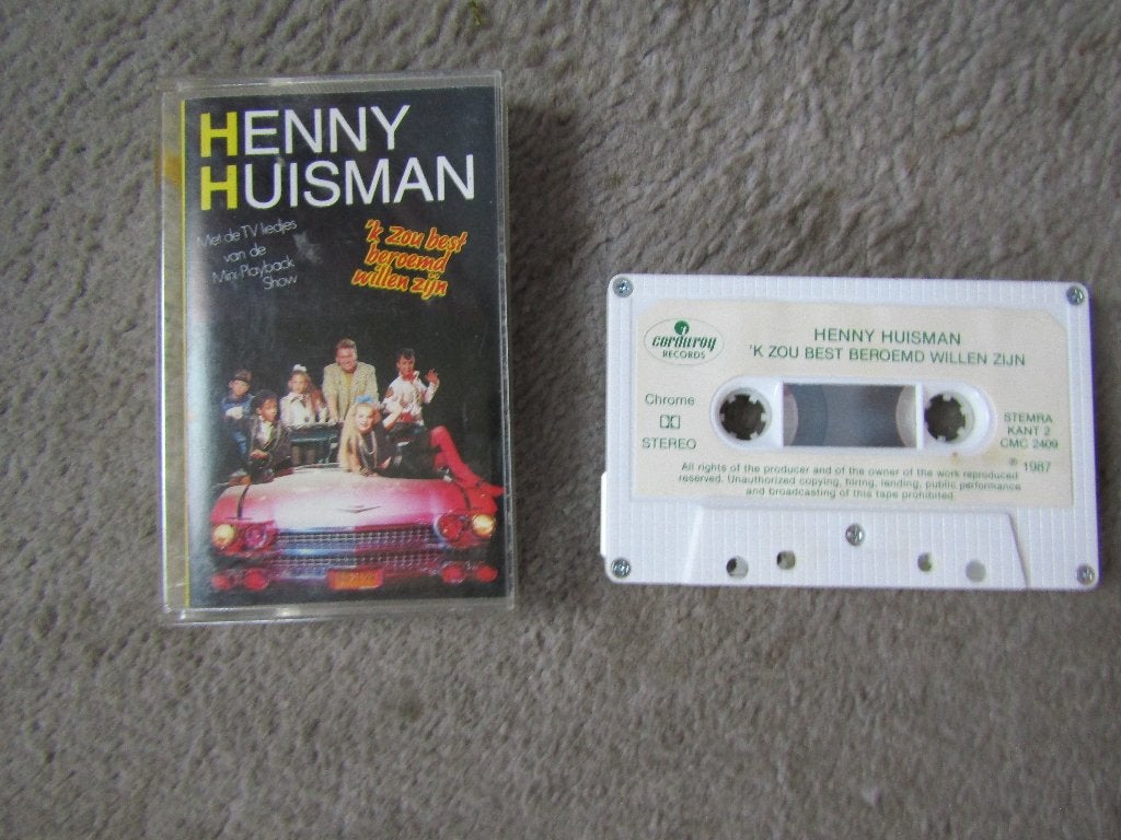 Cassette: Henny Huisman met tv liedjes van mini playback sho, Gebruikt, Kinderen en Jeugd, 1 bandje, Ophalen of Verzenden