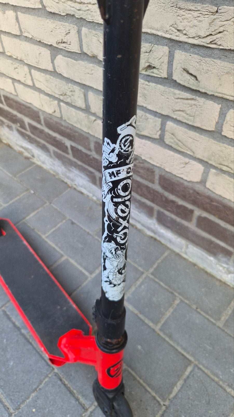 Oxelo MF One Stuntstep Rood/Zwart, Ophalen of Verzenden, Gebruikt, Oxelo