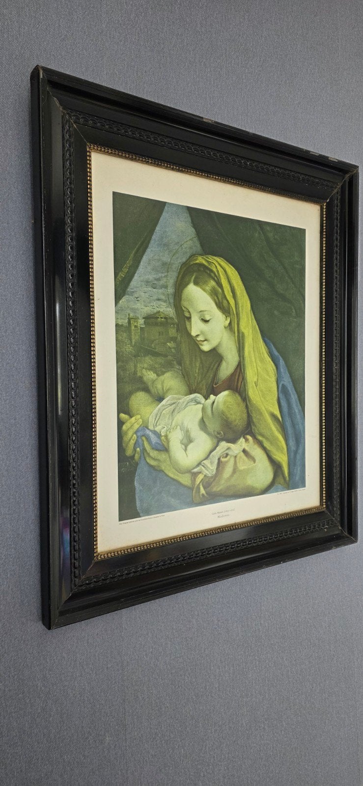 Klassieke Madonna met Kind print in lijst, Antiek en Kunst, Kunst | Schilderijen | Klassiek, Ophalen