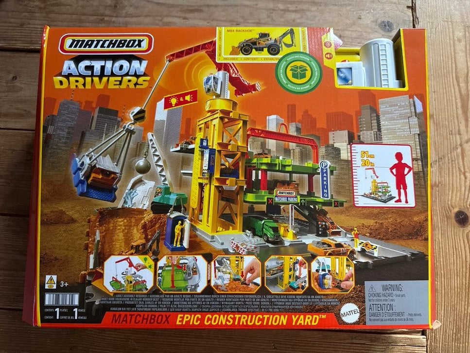 Matchbox Epic Construction Yard Parkeergarage, Ophalen of Verzenden, Nieuw, Jongen of Meisje