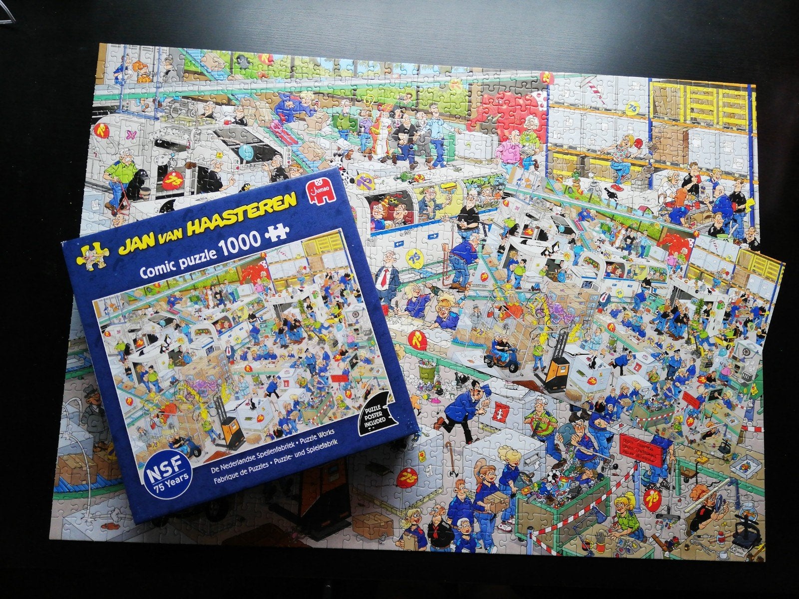 Jan van Haasteren Comic Puzzel 1000 stukjes - Compleet, Ophalen of Verzenden, 500 t/m 1500 stukjes, Zo goed als nieuw, Legpuzzel