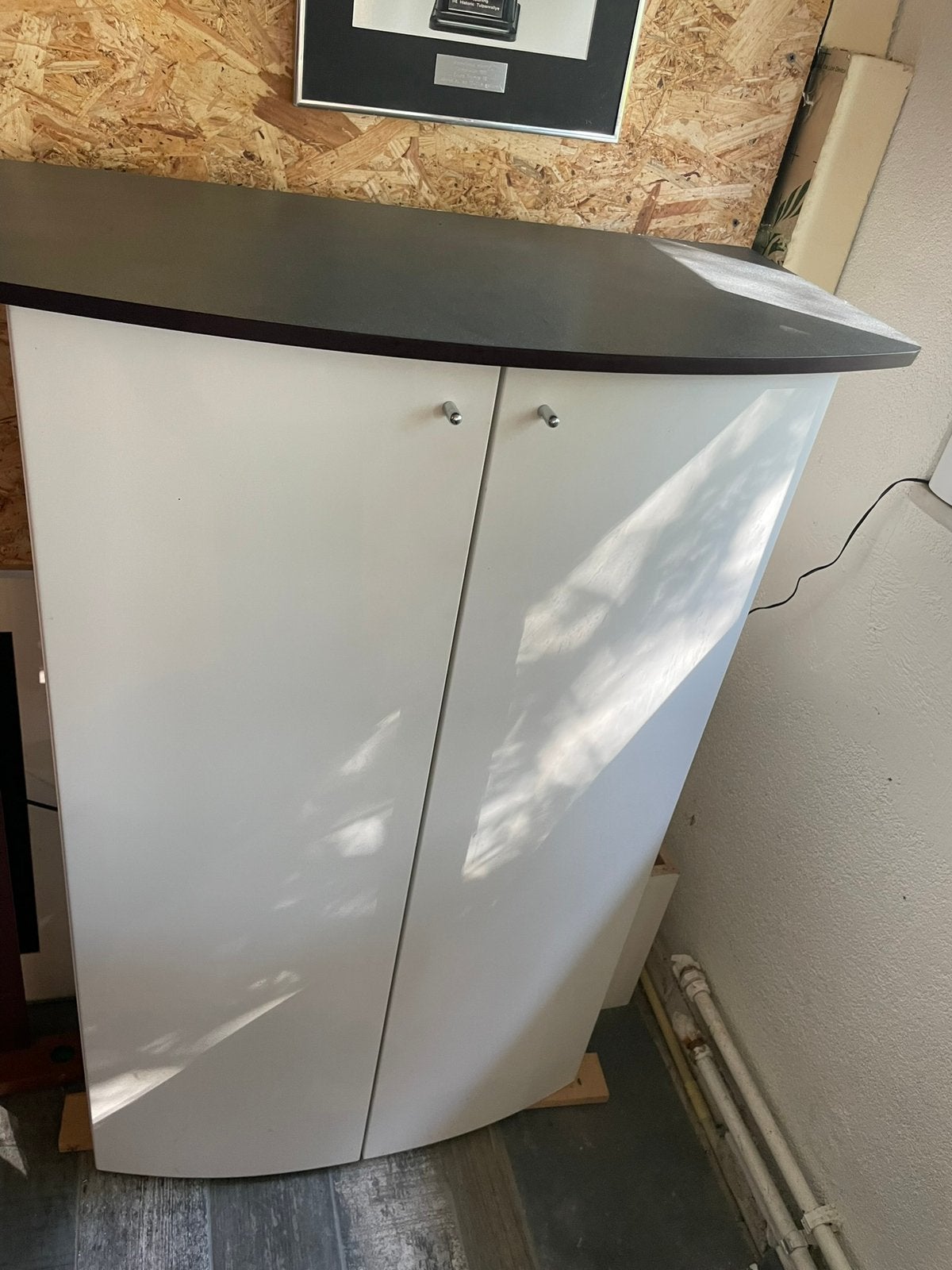Wit badkamermeubel, Ophalen, (Half)hoge kast, 100 tot 150 cm, 50 tot 100 cm