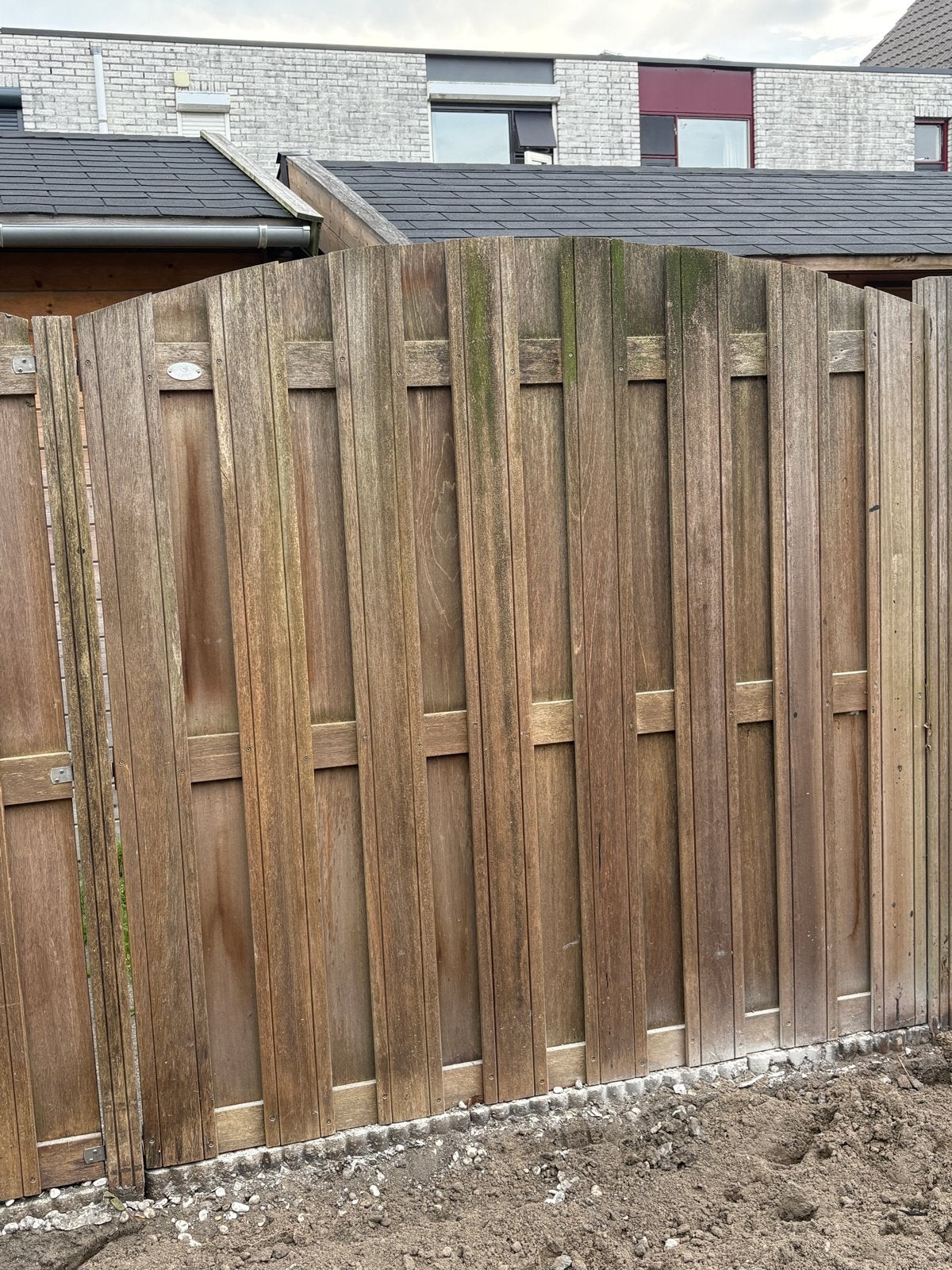 Houten Tuinschermen - Gebogen Bovenkant, Ophalen, Minder dan 3 meter, Hout, 1 tot 2 meter