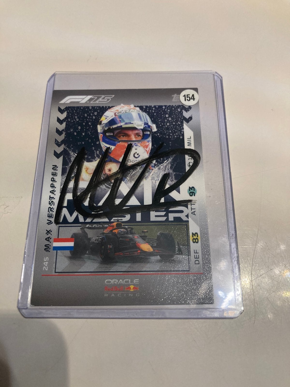Max Verstappen rain master gesigneerd, Verzamelen, Automerken, Motoren en Formule 1, Ophalen of Verzenden, Nieuw, Formule 1