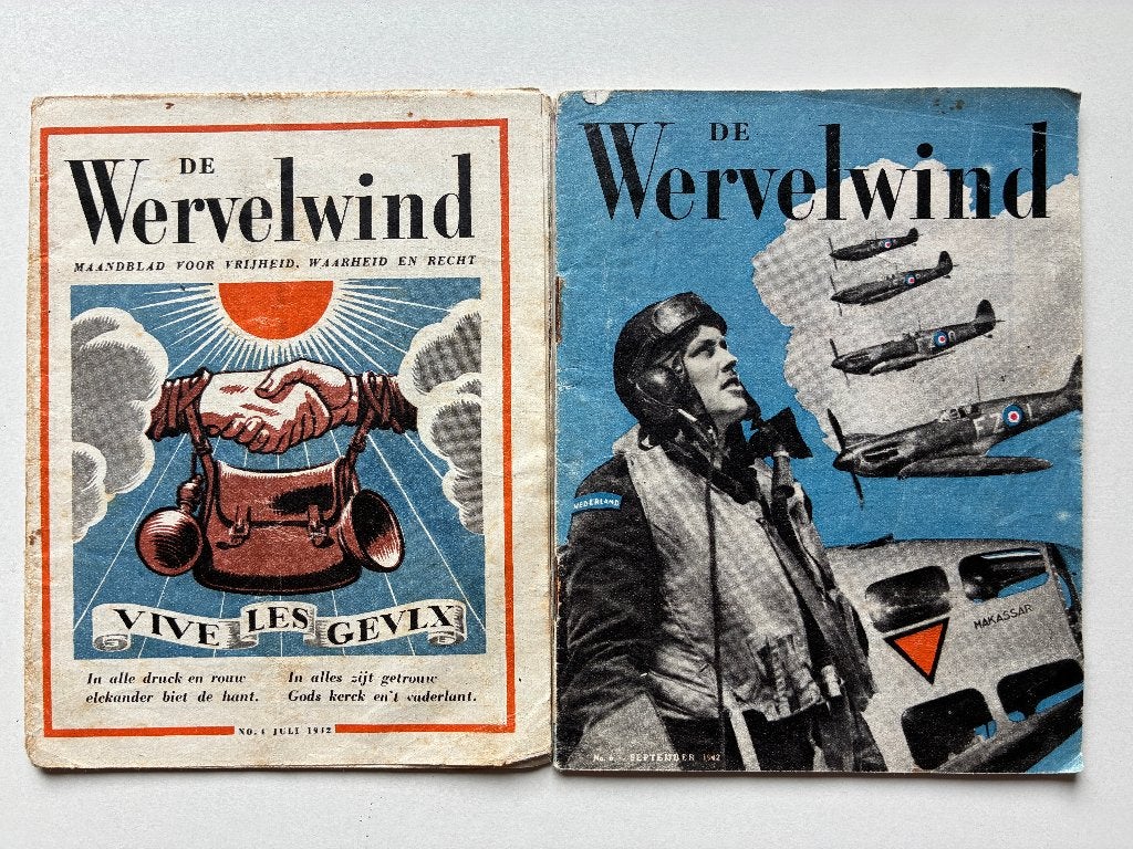 De Wervelwind. Maandblad voor Vrijheid(WWII), Nederlandse regering in Ballinschap, Ophalen of Verzenden, Overige onderwerpen, Tweede Wereldoorlog