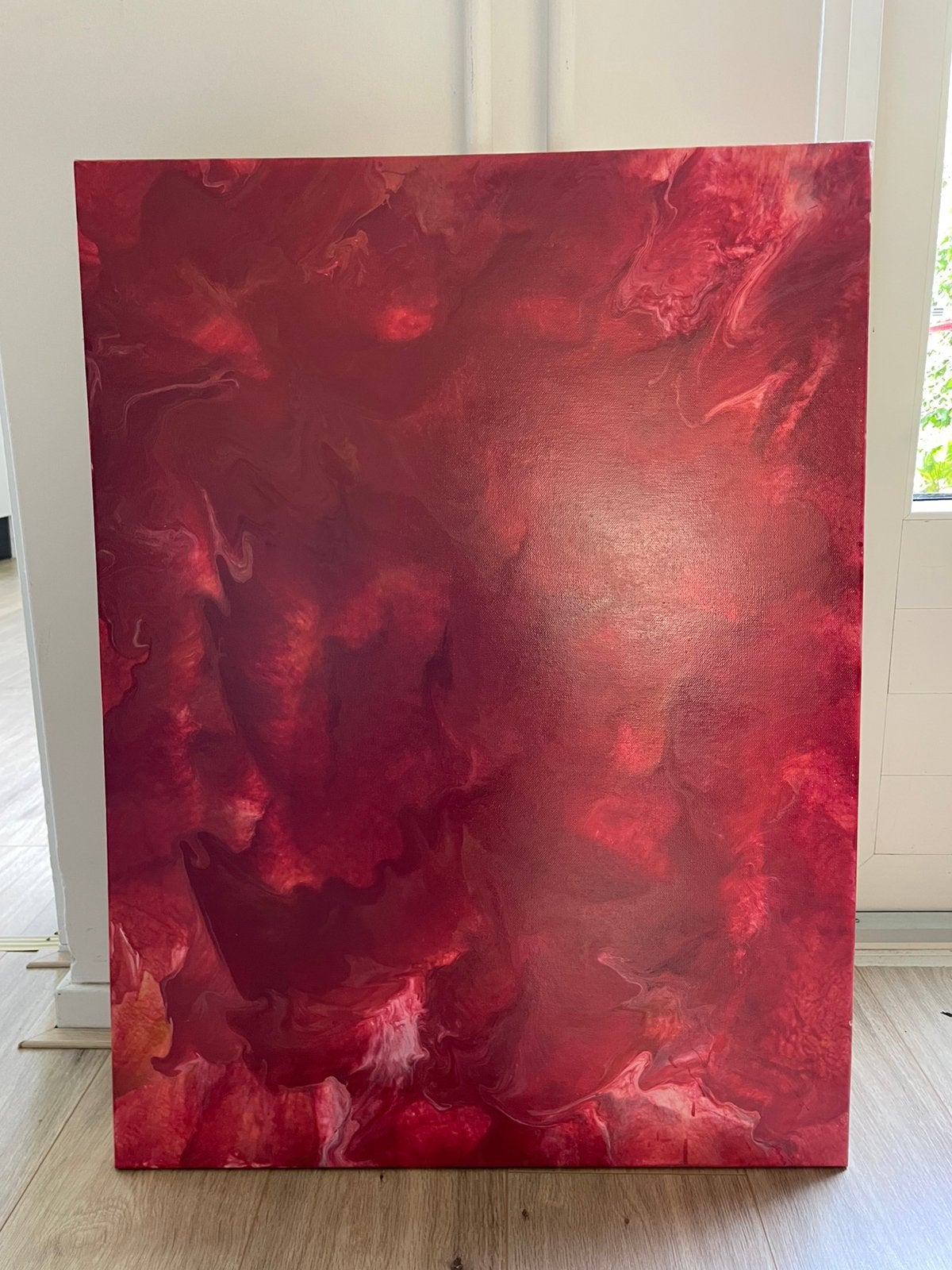 Schilderij - gietverf, Ophalen