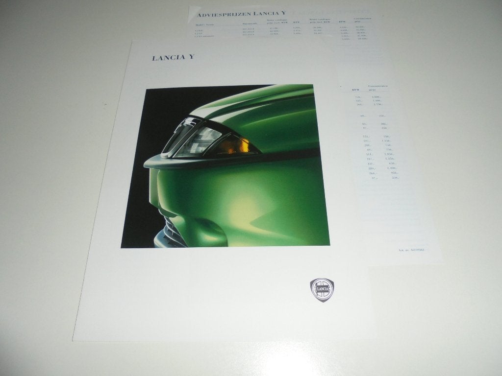 brochure Lancia Ypsilon modellen 1996, Ophalen of Verzenden, Zo goed als nieuw, Overige merken