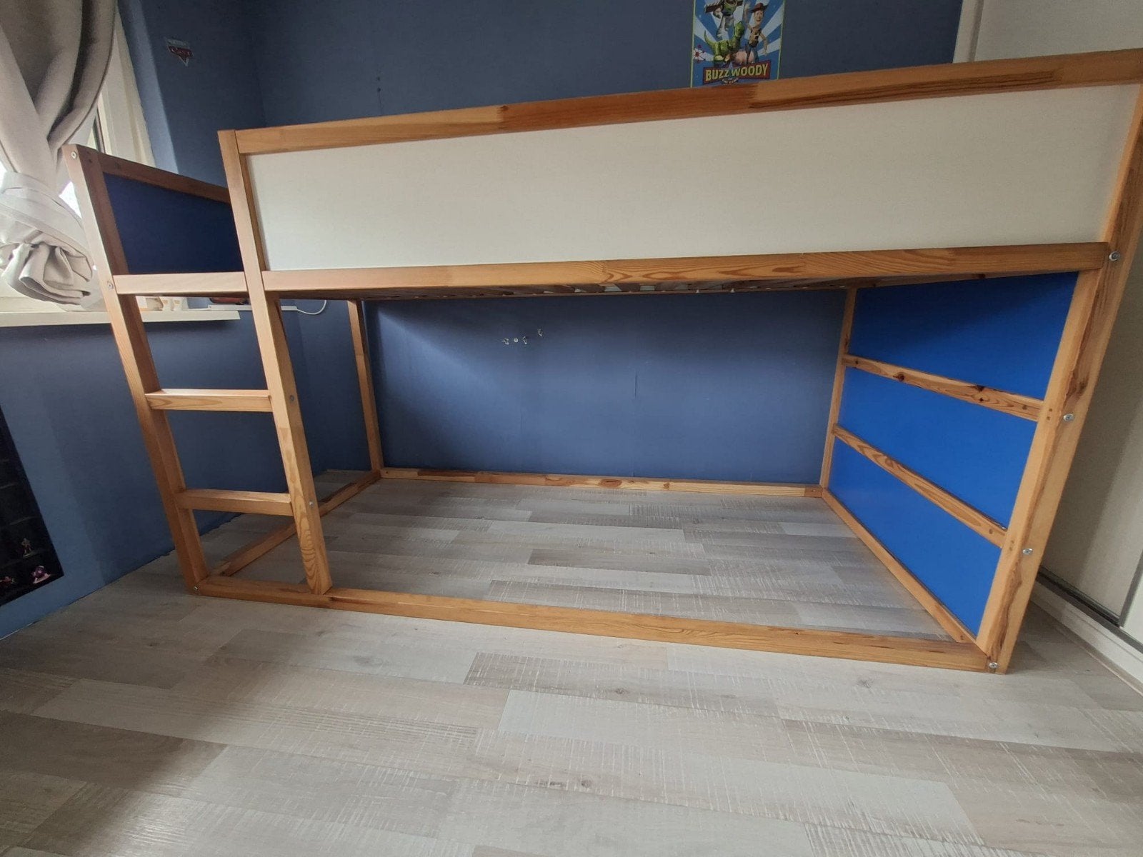 IKEA Kura omkeerbaar bed met tent en lattenbodem, Kinderen en Baby's, Kinderkamer | Bedden, Ophalen, 85 tot 100 cm, Gebruikt, Lattenbodem