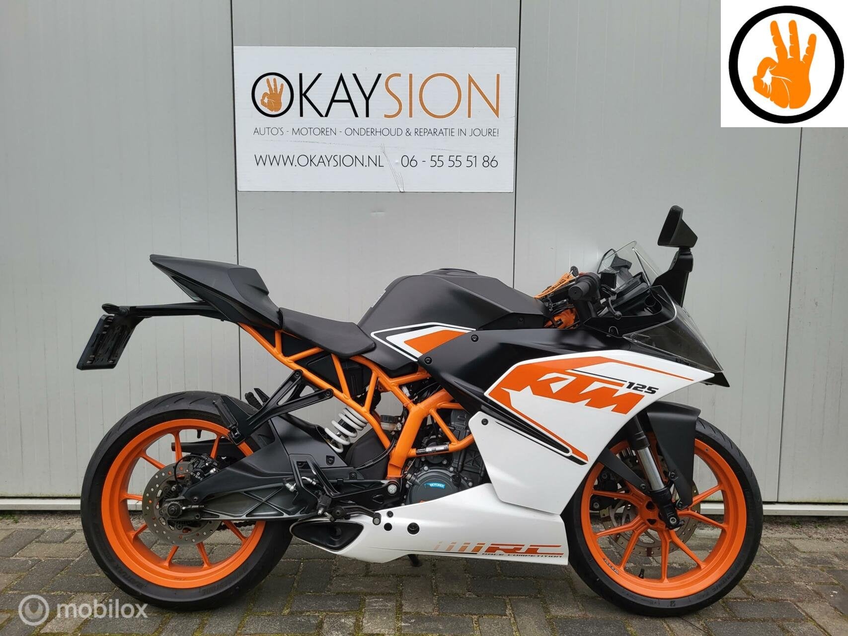 Mooie KTM RC 125 ABS (bj 2016) A1, Bedrijf, Sport, 125 cc, 11 kW of minder