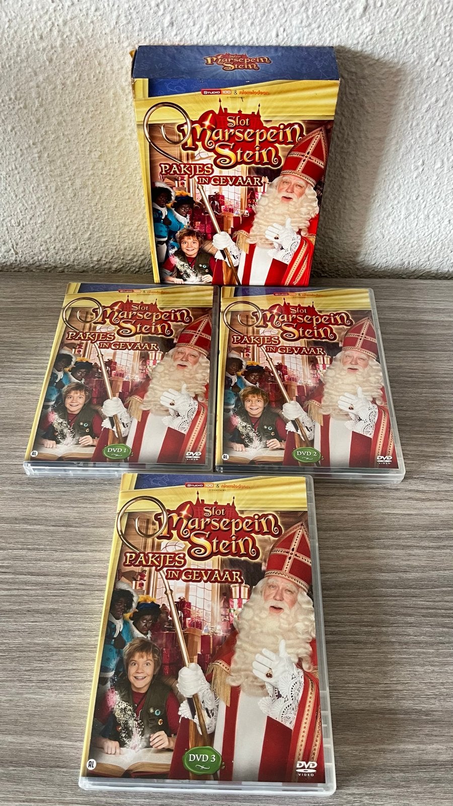 Slot Marsepeinstein: Pakjes in Gevaar (3 DVD Boxset), Cd's en Dvd's, Dvd's | Kinderen en Jeugd, Gebruikt, Alle leeftijden, Boxset