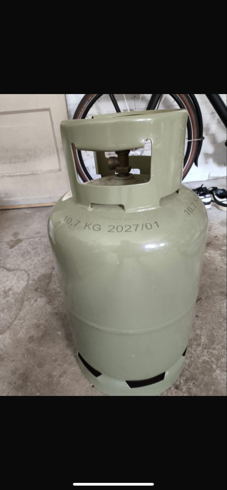Lege gasfles 10.7 KG (keurdatum 2027/01), Ophalen, Gebruikt
