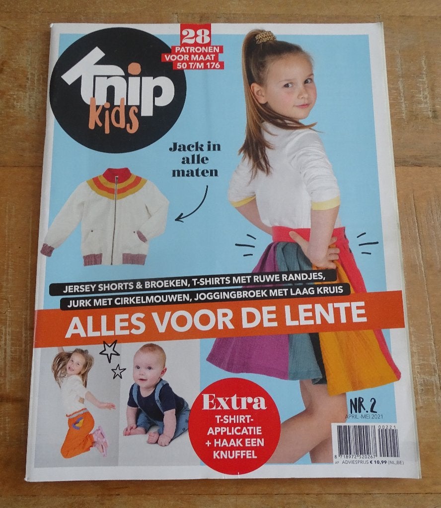 Knipkids Knippie nr. 2 april, mei 2021 maat 50 t/m 176, Verzenden, Zo goed als nieuw, Kind, Knippie