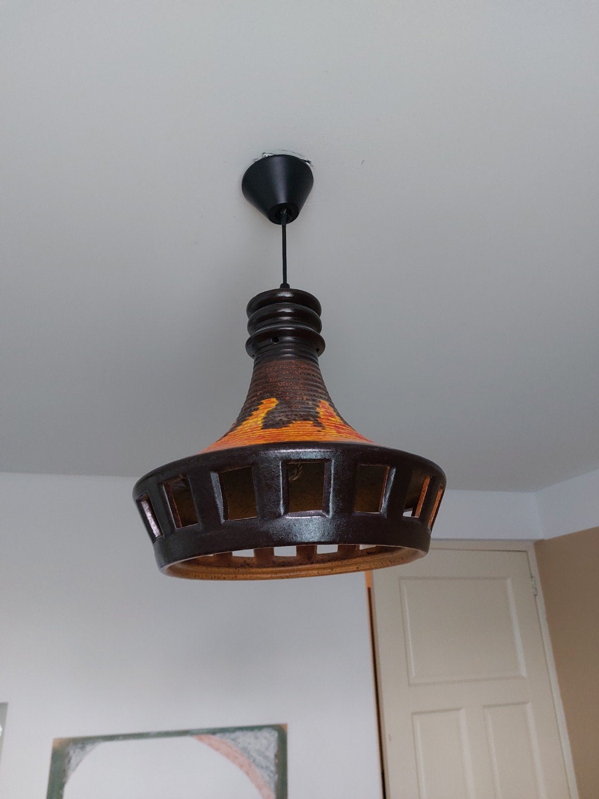 Vintage hanglamp, Ophalen