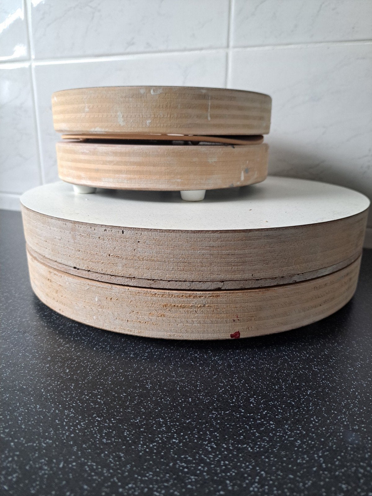 Boetseerschijven keramiek 30 en 20 cm, Ophalen of Verzenden