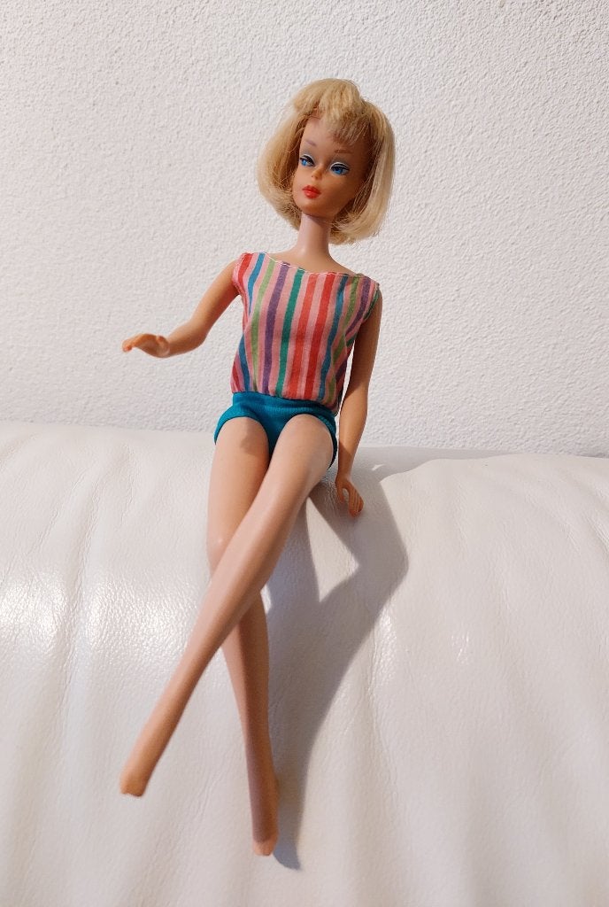 BARBIE American Girl #1070 bendable legs /vintage 1964, Ophalen of Verzenden, Gebruikt, Fashion Doll