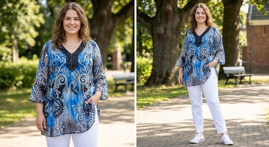 tuniek Ulla popken/60, Blouse of Tuniek, Ulla Popken, Zo goed als nieuw, Verzenden