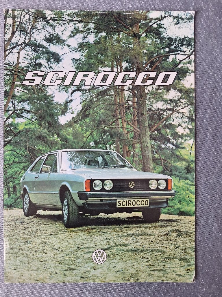 Leaflet VW SCIROCCO - 1977 ENgeland, Verzenden, Gelezen, Volkswagen