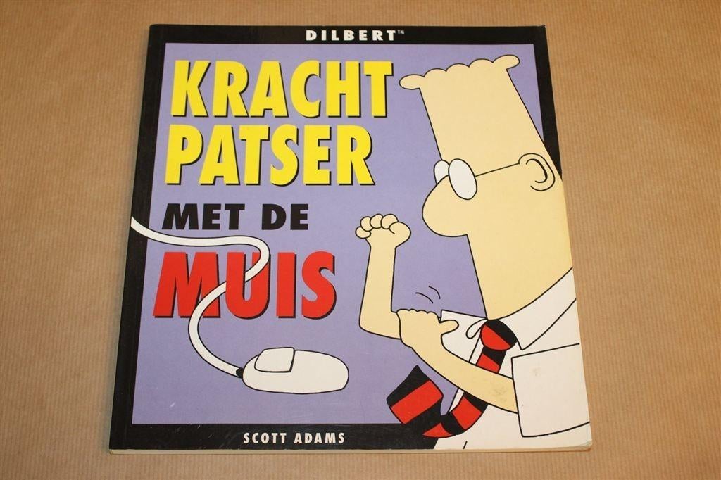 Krachtpatser met de Muis — Dilbert Strip, Scott Adams, Boeken, Stripboeken, Eén stripboek, Ophalen of Verzenden, Gelezen