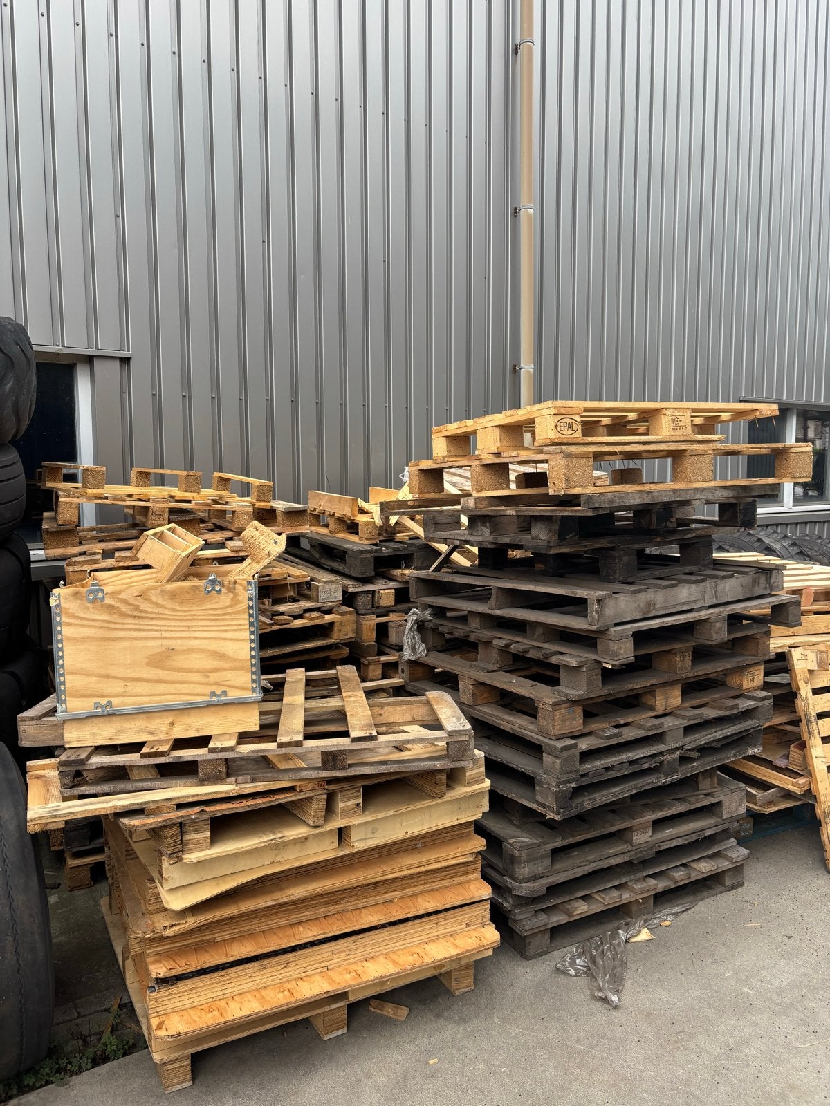 Gratis pallets voor brandhout - Diverse soorten, Ophalen, Gebruikt, Overige houtsoorten, Pallet