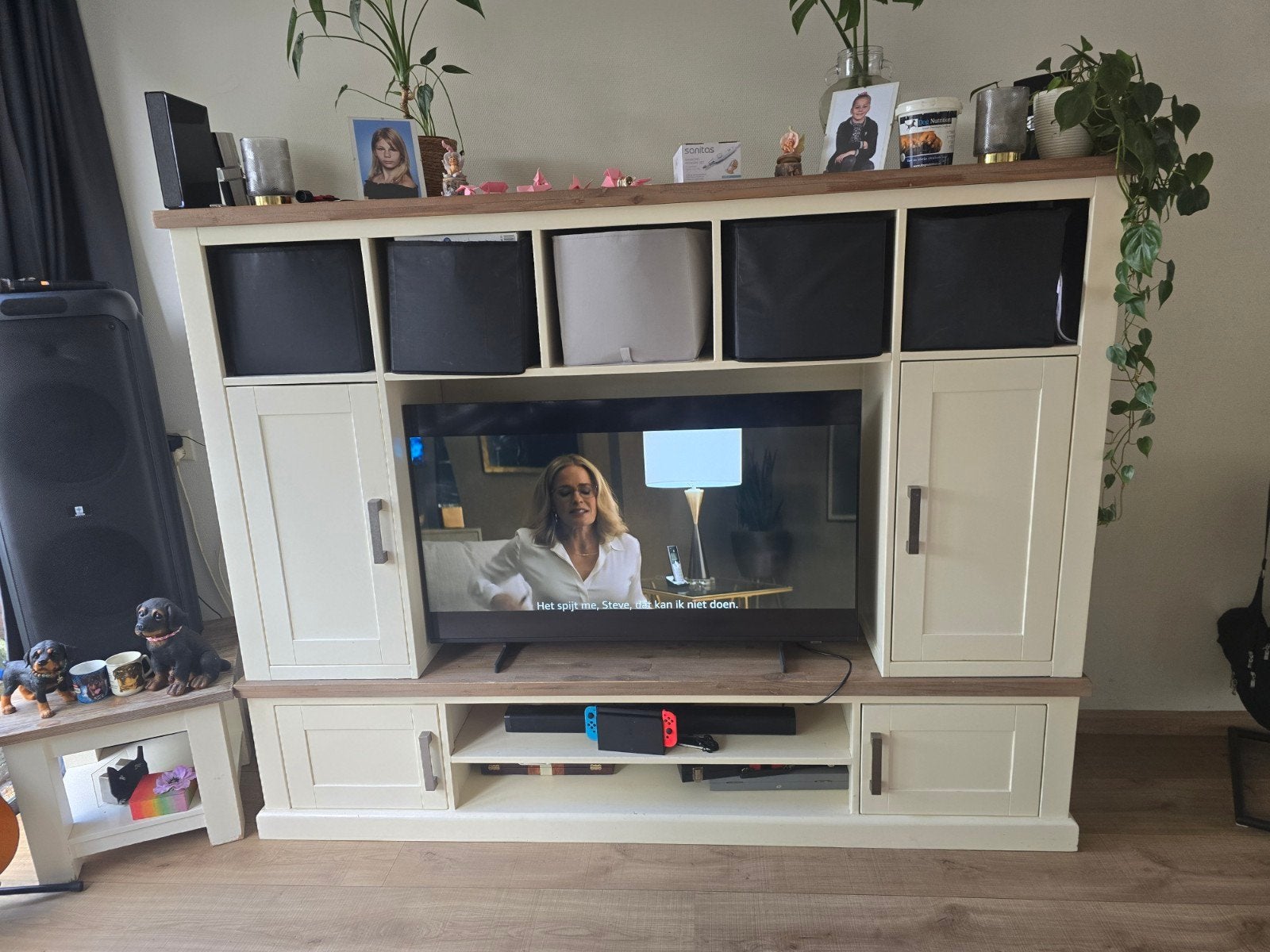 Moet snel weg. Lizzano TV meubel - Stijlvol en functioneel, Gebruikt, 100 tot 150 cm, Modern landelijk, Ophalen of Verzenden