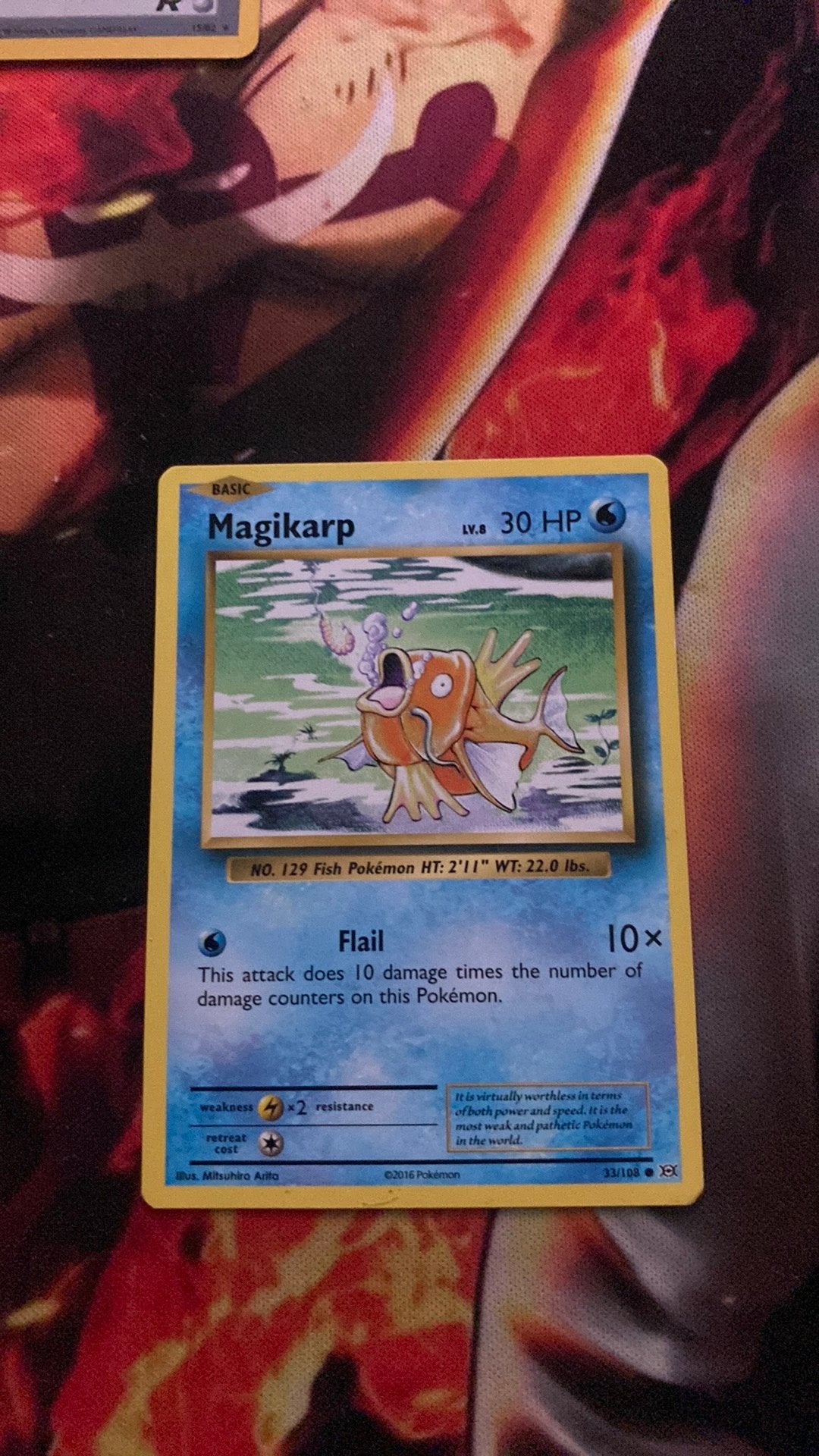 Magikarp pokemon kaart, Ophalen of Verzenden, Zo goed als nieuw