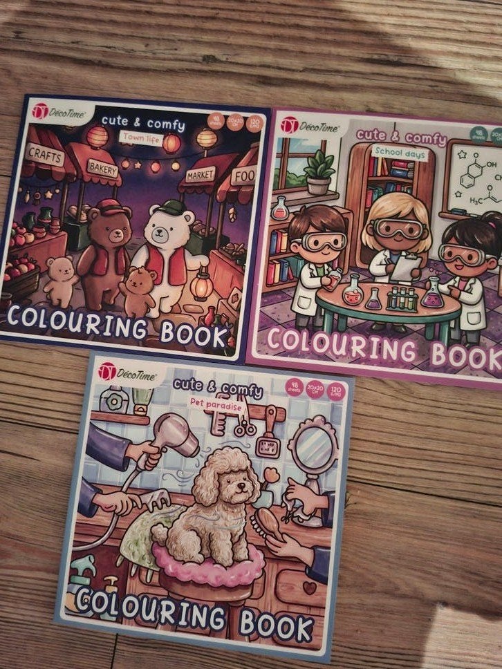 3 nieuwe DecoTime kleurboeken, Ophalen of Verzenden, Nieuw, Potlood of Stift