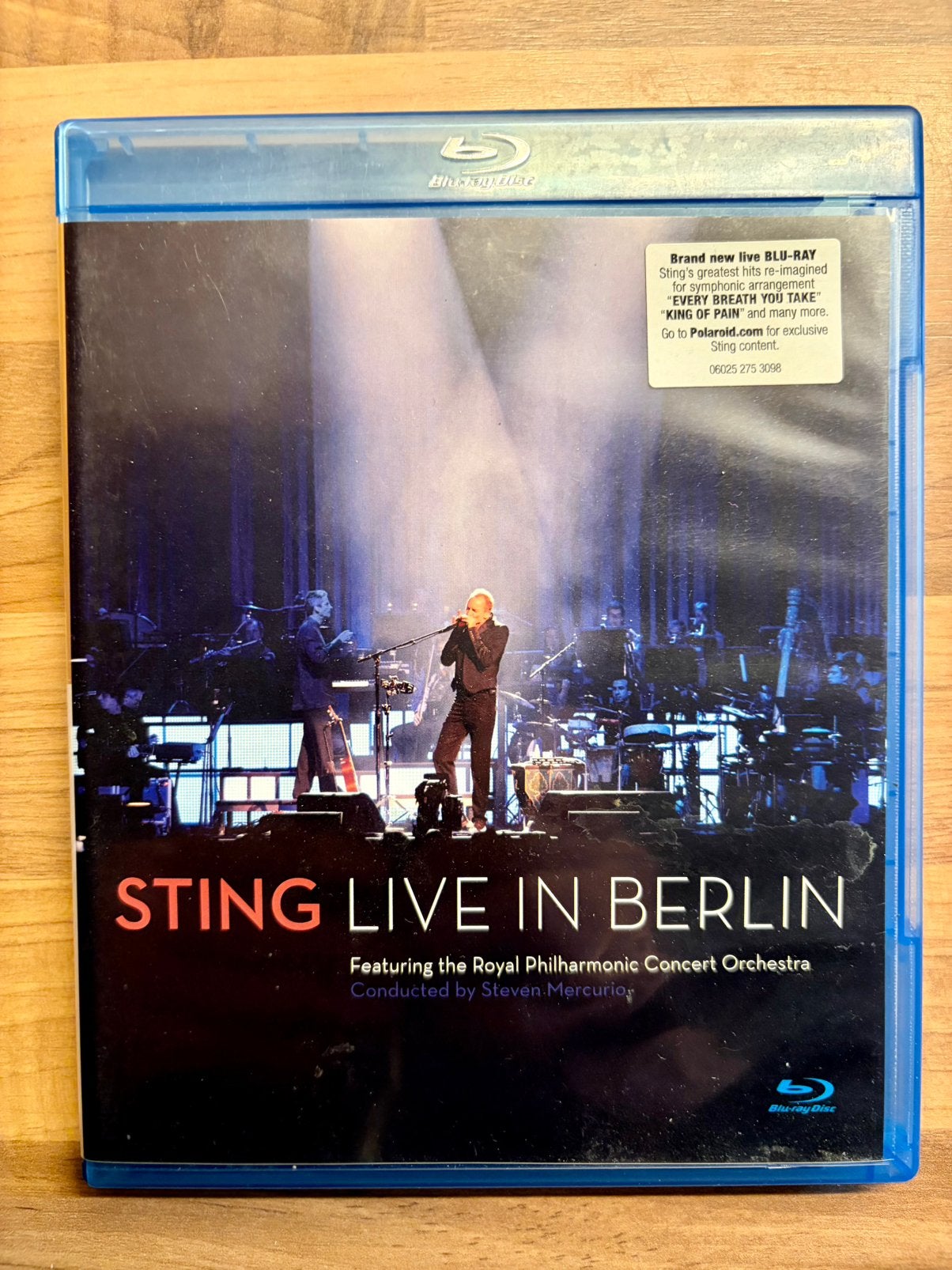 Sting - Live in Berlin Blu-ray Concert met Orkest (Geen 4K), Ophalen, Zo goed als nieuw, Muziek en Concerten