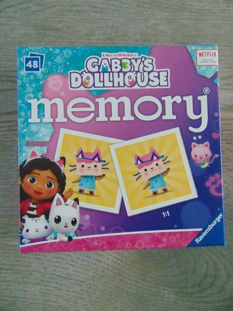 Gabby's Dollhouse Memory spel Ravensburger, Ophalen of Verzenden, Zo goed als nieuw, Ontdekken