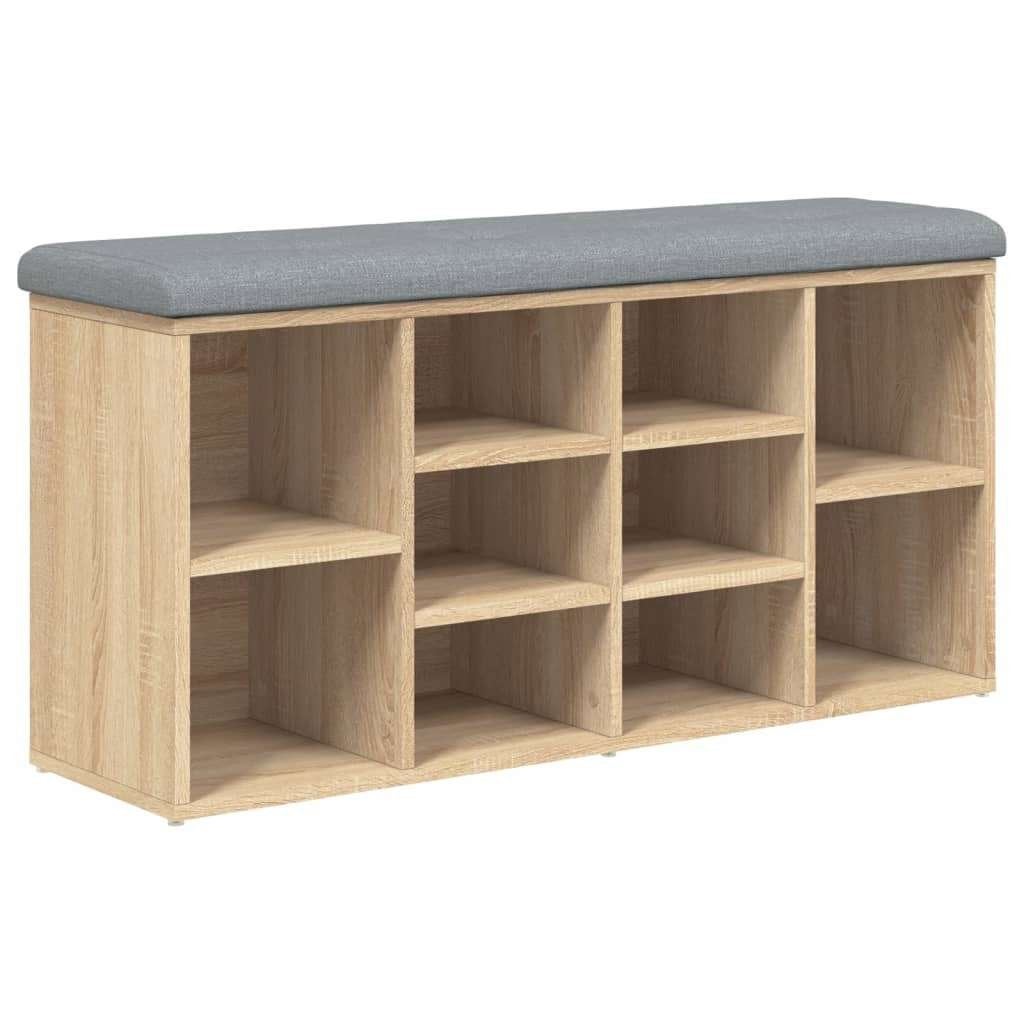 Schoenenbank bank schoenen 102x32x50 cm eiken GRATIS BEZORGD, Verzenden, Minder dan 75 cm, Schoenenbank, Rechte bank